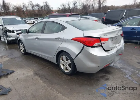 2013 Hyundai Elantra Gls из США, поврежденный, VIN KMHDH4AE0DU846392
